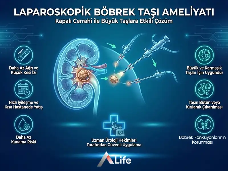 Kapalı Böbrek Taşı Ameliyatı​ | Laparoskopik